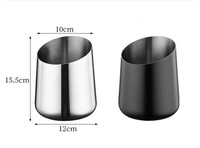 Seau à glace en acier inoxydable, petit seau à vin en métal pour champagne, bière, bar, fête, usage domestique