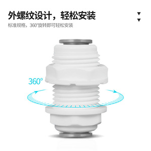 <b>Quick</b> <b>Connector</b> Water Purifier Pipe Fitting 1 In Interface Strong Compatibility For Pure Water Machine Parts - Product Image 3