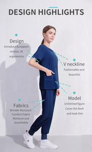 थोक चिकित्सक और नर्स महिला स्क्रब नर्सिंग वर्दी ने महिला जॉगर मेडिकल नर्सिंग स्क्रब वर्दी सेट किया - Product Image 3