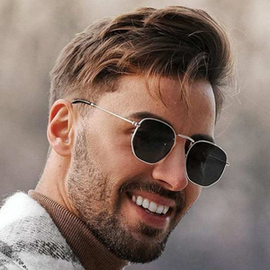 Lunettes de <span class=keywords><strong>soleil</strong></span> hexagonales M7006 rétro pour hommes et femmes, lunettes de <span class=keywords><strong>soleil</strong></span> carrées vintage, polygone classique - Product Image 1