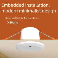 Sensor de Presencia Humana Tuya Larkkey Smart Life 24G para Hogares Inteligentes, Hoteles, Oficinas, Estacionamientos, Sensor de Microondas ZigBee 3.0