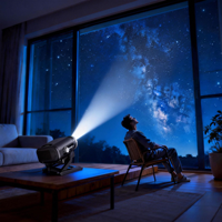 Projecteur d'étoiles 3D, planétarium immersif pour toute la pièce, lumière de nuit LED, mini lumière douce HD, cadeaux