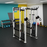 Machine de musculation multifonctionnelle en métal de qualité commerciale, Smith Machine Trainer Squat Rack LW-LAS06