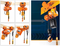 Palans électriques à chaîne haute sécurité, très demandés, 1-3 tonnes, à fréquence variable, pour le levage de matériaux en usine et atelier