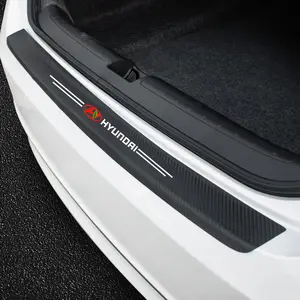 Untuk HYUNOAI Diskon Besar Stiker Mobil Pelindung Pedal Pintu Lencana Bumper Bagasi Belakang Ambang Pintu Mobil Serat Karbon