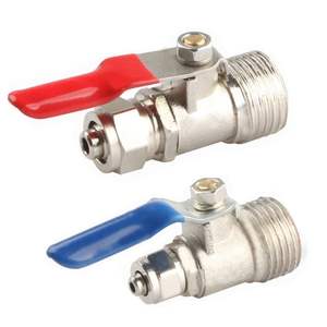 Válvula de Bola de 2 Puntos con Rosca Externa de 4 Puntos, Entrada de Purificador de Agua de Conexión Rápida de 3 Puntos; Tubería Recta de 2 Puntos para - Product Image 4