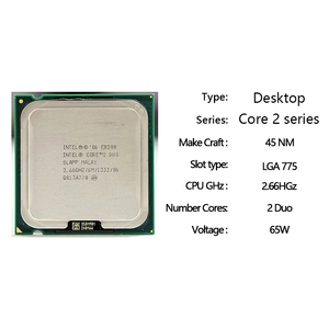 Procesador Usado Core 2 E8200 LGA 775, CPU de 2.66 GHz, 775 pines, en Lote, 9 Unidades LGA 775 - Product Image 2