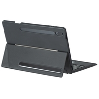 Murah grosir untuk Samsung Galaxy Tab S10 + / S9 FE + / S9 + Keyboard nirkabel Backlit lepas pasang casing kulit dengan Touchpad