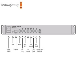 Convertidor de Video 4K Blackmagic Design Teranex AV de Grado Profesional con Transformación Ascendente/Descendente/Cruzada, Hecho en China, con Fuente de Alimentación - Product Image 4