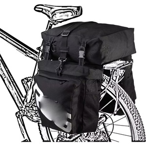 Bolsa de bicicleta impermeable más vendida de fábrica, bolsa trasera para portaequipajes, bolsa de nylon azul para maletero. - Product Image 4