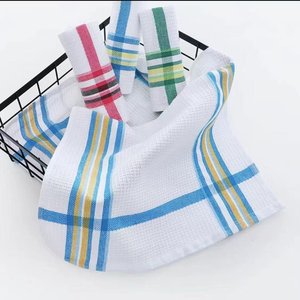 Hàng Có Sẵn 55 gram/piece 38*64 cm rô mô hình bông terry trà <span class=keywords><strong>Waffle</strong></span> vải cho món ăn nhà bếp làm sạch <span class=keywords><strong>Waffle</strong></span> dệt - Product Image 1