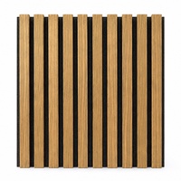 Panneau mural acoustique en bois de chêne WYRAX, lattes en bois, feutre noir, 2400x600x21mm, panneau absorbant le son, décoration murale pour salle de réunion