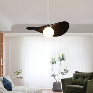 Lampadario da sala da pranzo, lampadario in tessuto, lampadario bianco latte - Product Image 4