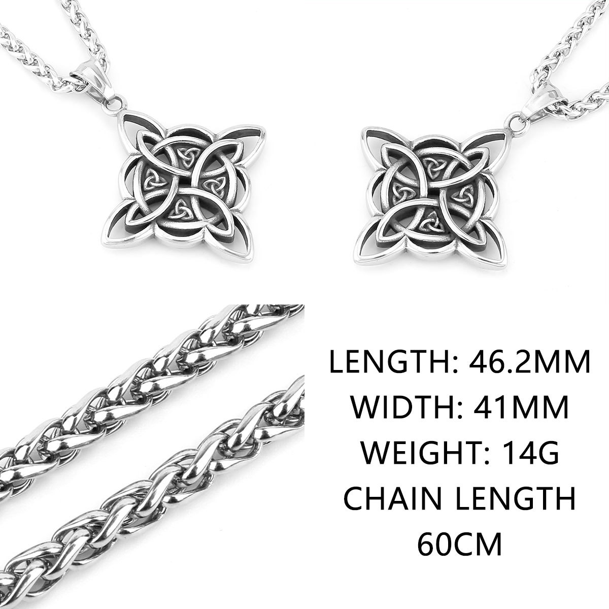 Collana Vintage nordica in acciaio inossidabile vichinghi testa di odino collana con ciondolo a catena mologia da uomo Punk Biker regali di gioielli maschili  36