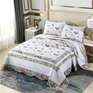 Colchas florales <span class=keywords><strong>de</strong></span> algodón 100%, colchas navideñas con patrones <span class=keywords><strong>de</strong></span> colcha <span class=keywords><strong>de</strong></span> China - Product Image 6
