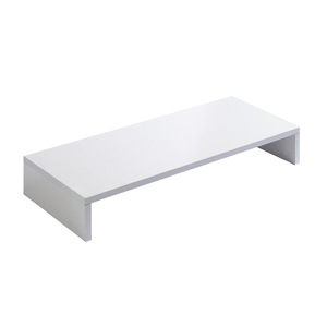 Desktop Monitor <b>Riser</b> <b>Stand</b> Rectangle Single Layer Office Organizer Storage Shelf for <b>Desk</b> Organization - Product Image 4