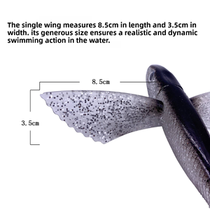 Leurre souple UV Bionic Squid 151g avec hélice <span class=keywords><strong>pour</strong></span> la pêche à la carpe, la pêche en bateau ABS, la pêche au thon, leurre Sea Wolf - Product Image 3
