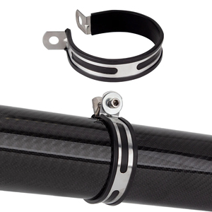 Silencieux d'échappement universel pour moto NINJA400 R3 <span class=keywords><strong>CB650R</strong></span> Tuyau d'échappement en fibre de carbone Section de queue universelle - Product Image 5