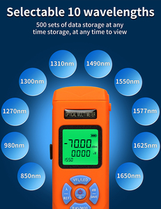 Testeur <span class=keywords><strong>de</strong></span> fibre AUA-C70/C50-15/30/50MW pour interface SC/FC/ST <span class=keywords><strong>10</strong></span> longueurs d'onde intégré VFL <span class=keywords><strong>RJ45</strong></span> LED compteur <span class=keywords><strong>de</strong></span> puissance optique Rechargeable - Product Image 3