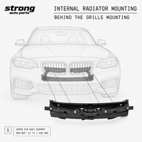 Support de Conduit d'Air Supérieur OE 51747290605 pour BMW Série 2 F22 F23 220i 228i 230i M235i Support de Calandre de Pare-chocs Avant ABS
