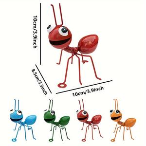 งานหัตถกรรมตกแต่งภายในรูปปั้นขนาดเล็กตกแต่งผนังแขวนกลางแจ้งตาโตมดโลหะ - Product Image 6