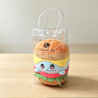 Sac fourre-tout réutilisable en PVC transparent Lize avec poignée, sac en plastique transparent, sac de shopping personnalisé avec logo pour la vente au détail, les mariages et les cadeaux