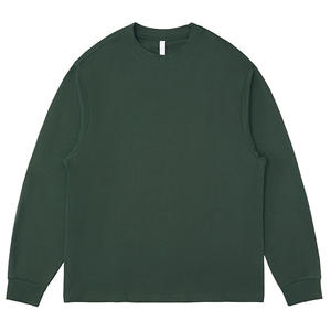 เสื้อยืดแขนยาวผ้าฝ้าย100% ฤดูใบไม้ร่วงพิมพ์ลายปักตามสั่ง - Product Image 6