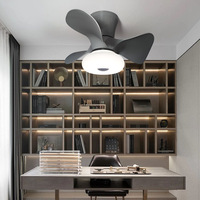 Ventilateur de plafond de 22 pouces avec télécommande, application Mi Home et commande intelligente Tmall Genie, lampe de ventilateur de plafond à LED à intensité variable