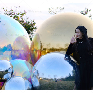 <b>Customized</b> Different Size Decorative Inflatable Mirror Ball Event Pool Floating Chrome Shiny <b>Customized</b> Inflatable Mirror Ball C - Product Image 5