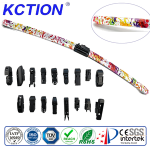 Escobilla Limpiaparabrisas KCTION sin Estructura, Multifuncional, con Funda de <span class=keywords><strong>TPR</strong></span> Colorida, 17 Adaptadores, Caucho Natural de Grado A, Universal - Product Image 1
