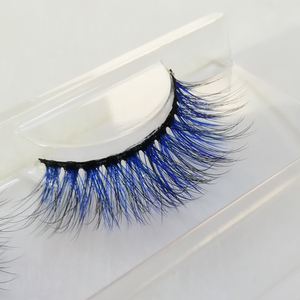Wholesale 3d silk eyelash colorful handmade 3d false eyelashes eyelash mink with packing box and private label - Product Image 4