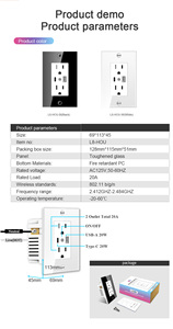 Enchufe inteligente Lanbon L8 US estándar 16A WIFI con interfaz tipo C Control de voz por Google Home Alexa Remote <span class=keywords><strong>Timer</strong></span> - Product Image 6
