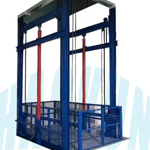 Double Guiderail Vertical Material Cargo Lifter Construction Site Building Passengers Cargo Lift Goods Lift Dumbwaiter