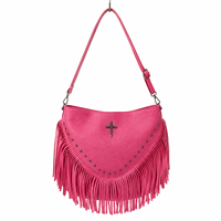 Sac à bandoulière pour femme en cuir PU, style vintage, petit sac à main avec franges, grande capacité, sangle réglable, idéal pour l'extérieur – Prix usine