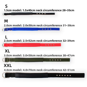 नरम चमड़े के अस्तर के साथ थोक ठोस कुत्ते कॉलर और रिबन नो-चोकिंग पॉलीप्रोपाइलीन फोम पालतू पट्टा - Product Image 6