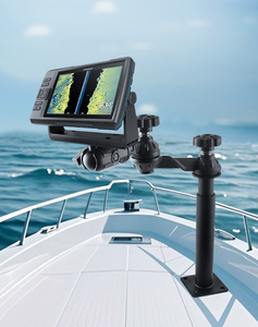 VINmounts แท่นยึดเครื่องหาปลาแบบฐานอะลูมิเนียมขนาดใหญ่, เสาแบบยืดหดได้ 14.6–20.1 นิ้ว, ใช้ได้กับอุปกรณ์ทางทะเลขนาด 7–16 นิ้ว, ขายึดแบบ Heavy Duty - Product Image 6