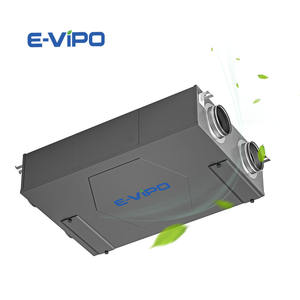 Ventilateur <span class=keywords><strong>VMC</strong></span> à <span class=keywords><strong>double</strong></span> <span class=keywords><strong>flux</strong></span> électrique, MVHR, système de ventilation rectangulaire pour la maison, économie d'énergie, unité de récupération de chaleur d'air frais canalisée - Product Image 5