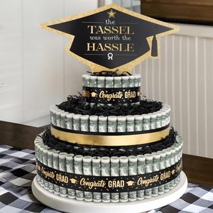 DAMAI Graduation Party <b>Cake</b> Stand Creative Party <b>Supplies</b> Dessert Display <b>Decoration</b> for School Graduation Celebration Favors - Product Image 3