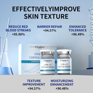 Suero en <span class=keywords><strong>Polvo</strong></span> Liofilizado de Marca Privada, Antienvejecimiento, Reafirmante, Hidratante, Reparador, Esencia de Péptidos de Cobre Ghk-Cu en Ampollas - Product Image 3