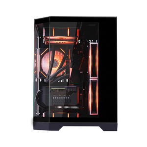 Caja de Ordenador ATX/MATX, Caja de Juego para <span class=keywords><strong>PC</strong></span>, Gabinete Transparente, Chasis para Servidor de CPU y GPU para Escritorio con Vidrio Templado - Product Image 6
