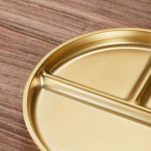 <span class=keywords><strong>จาน</strong></span><span class=keywords><strong>แบ่ง</strong></span>ช่องแบบตะวันตกสามช่องสำหรับอาหาร<span class=keywords><strong>จาน</strong></span><span class=keywords><strong>อาหาร</strong></span>ข้าวสาลีทำจากฟางข้าวสาลีถาดอาหารเครื่องใช้ในครัว - Product Image 4