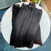 Venta al por mayor de cabello virgen vietnamita liso SDD, proveedor de extensiones Remy vietnamitas, 100% cabello humano sin procesar, cutícula alineada a máquina.
