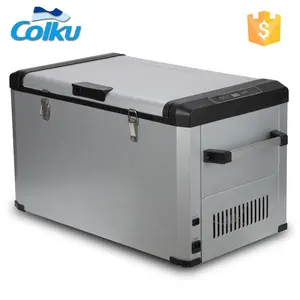 Solar power dc 24v 12v portable solar fridge outdoor 80Lsingle zone car fridge