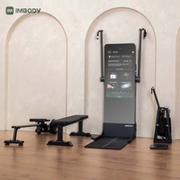 Grand miroir intelligent tactile HD avec Bluetooth intégré, équipement de gym intelligent, miroir de fitness pour la maison