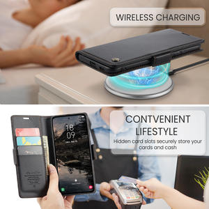 Funda Cartera con Bloqueo RFID CaseMe <span class=keywords><strong>023</strong></span> para <span class=keywords><strong>Samsung</strong></span> <span class=keywords><strong>Galaxy</strong></span> S25 Ultra, S25 Plus, S24 Ultra, con Carga Inalámbrica, de Cuero - Product Image 4