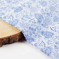 Tissu en coton tissé pour vêtements, respirant et résistant, impression numérique personnalisée, livraison directe d'usine, MOQ 1 mètre