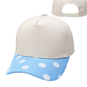 Gorra de Béisbol de Lona de Seis Paneles Bicolor con Corona Beige Sólido y Letras Impresas en el Borde, Ajustable, de Algodón, con Visera Curva, Estilo Dad Hat para Hombres y Mujeres - Product Image 4