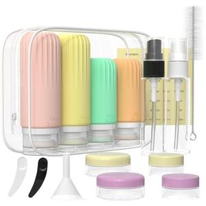 Juego de Botellas de Viaje de 2oz y 3oz al por Mayor, Envase Cosmético, Paquete de Frascos para Crema, para Artículos de Aseo Personal - Product Image 1