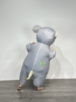 Costume de souris de luxe pour adultes Cosplay Halloween Mascotte de rat gonflable pour hommes et femmes
