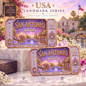 Barra de Cobre Fino 999 de 5 oz con Estampado de San Antonio, Relieve 3D, Efecto UV, Artesanía Metálica Artística de la Ciudad de <span class=keywords><strong>Alamo</strong></span> - Product Image 1